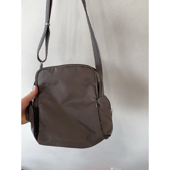 Travelon Anti-theft Classic N/S CrossBody Cross Body Purse Bag Taupe Gray - Picture 3 of 8